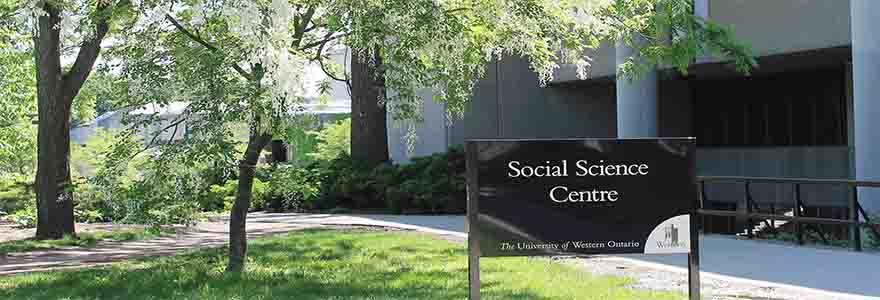 Spring at the Social Science Centre at Western University