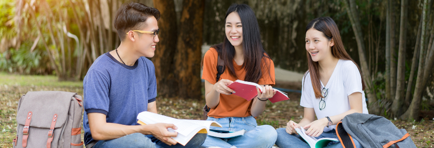 Image of students studying